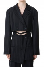 Double Breasted Short Jacket -BLACK(21232115301)