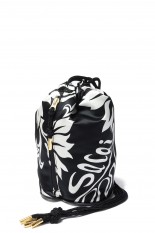 s Kinchaku / Floral Print(24-0701S )-BLACK 001-