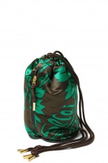 s Kinchaku / Floral Print(24-0701S )-GREEN 551-