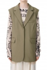 Back Tulle Gilet -BEIGE(21232115101)