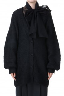 Many Color Shaggy Cardigan -BLACK(21232365105)
