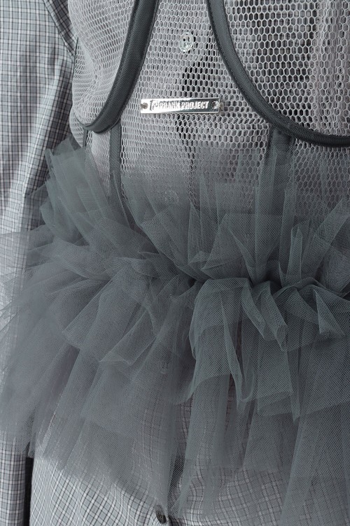 prank project Mesh Frill Tulle Bustier-