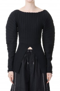 Round Rib Knit -BLACK(31232365609)