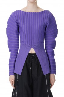 Round Rib Knit -PURPLE(31232365609)