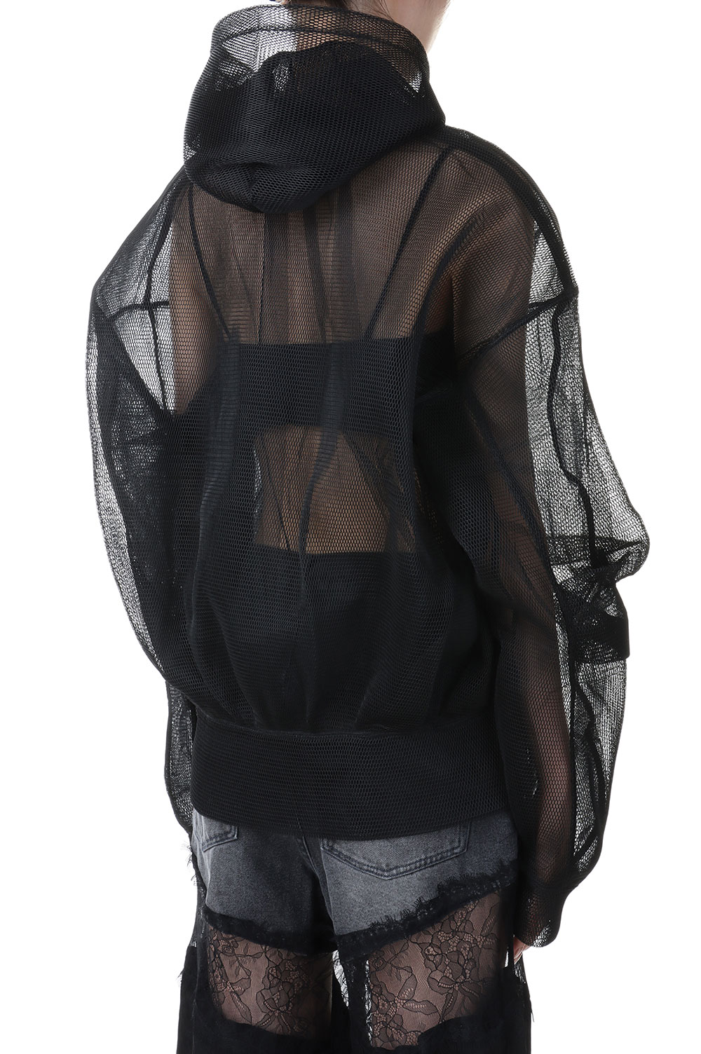 Double Face Mesh Over Hoodie | maihanspa.com