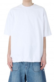 TECH DRAWSTRING S/S TEE - WHITE (BE-41024)