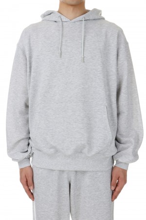 TECH SWEAT HOODIE - ASH (BE-52024)