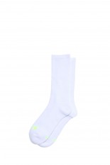 BASIC MID REGULAR RIB SOCKS - WHITE (KSU62340)