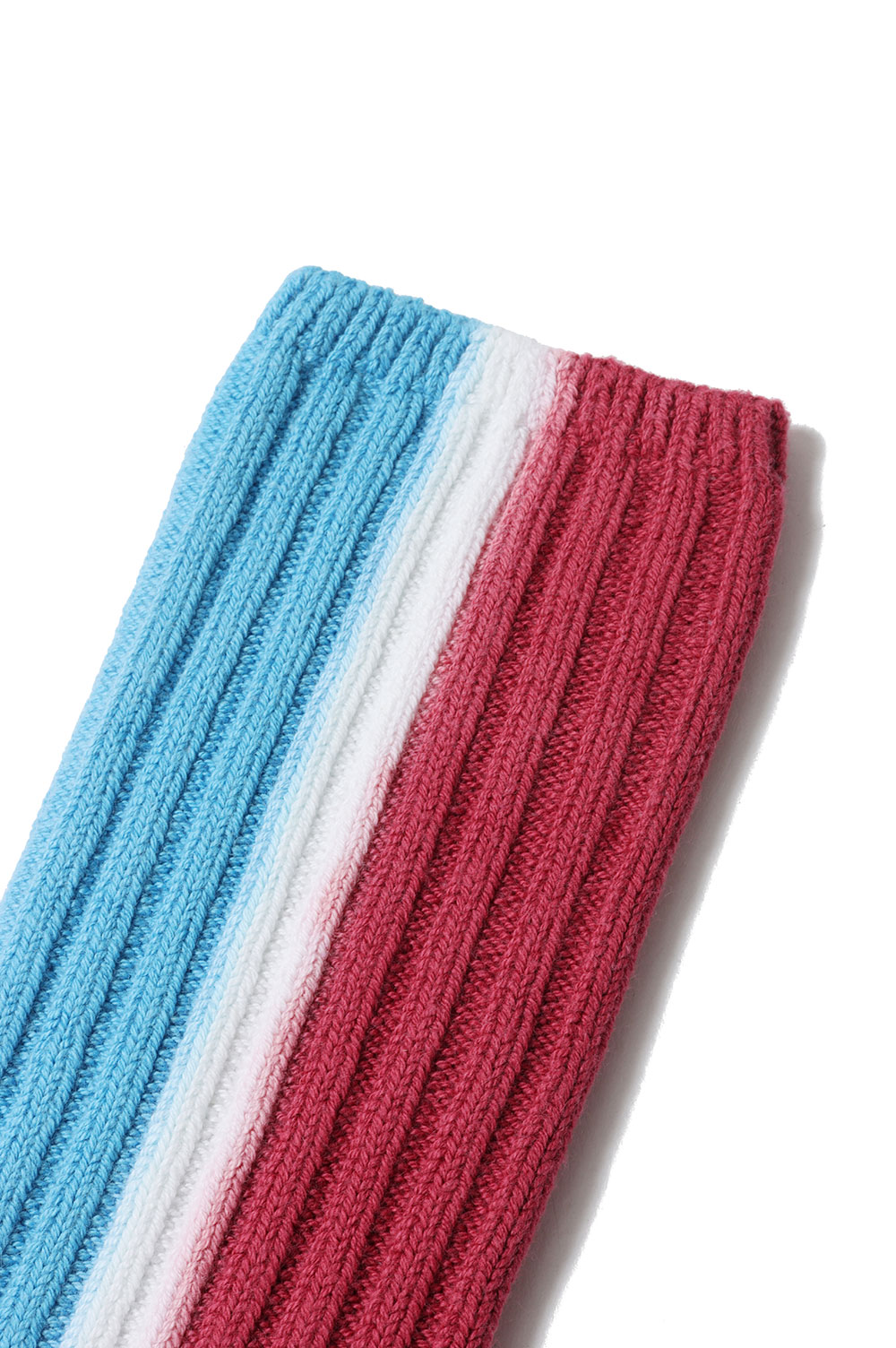 Vertical Dye Socks(24-0708S)-L/BLUE×RED 468- | セレクトショップ