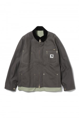 Carhartt WIP Reversible Jacket(24-03391M)-GRAY×L/GREEN 340 ...