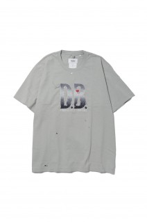 D.B. LOGO EMBROIDERY T-SHIRT(24SS27CS308)-GRAY-