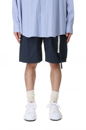 NYLON TAFFETA SHORTS (WM10-SP241103) -NAVY-