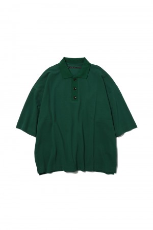 SEED STITCH POLO SS (WM11-PL241111) -GREEN-