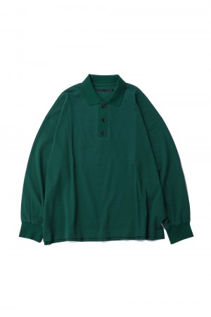 SEED STITCH POLO LS (WM11-PL241112) -GREEN-