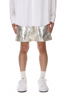 SILVER LAME EMBROIDERY SHORT PANTS(24SS10PT268)