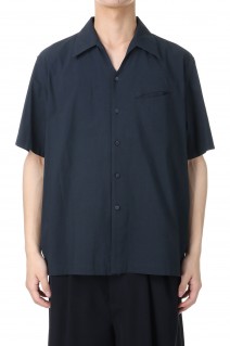 SLASH POCKET SHORT-SLEEVED SHIRT / NAVY (IH-24SS-B028-AZ)