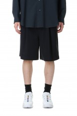 TWO TUCKS WIDE SHORTS / DARK NAVY (IH-24SS-P031-ND)