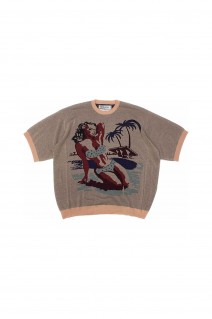 Swimming Girl   Pullover Knit / Salmon Pink (24SSK-4)