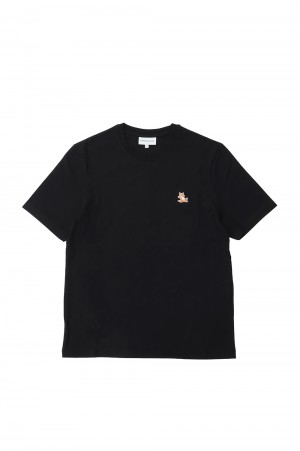 CHILLAX FOX PATCH REGULAR TEE SHIRT - BLACK(LM00110KJ0008)