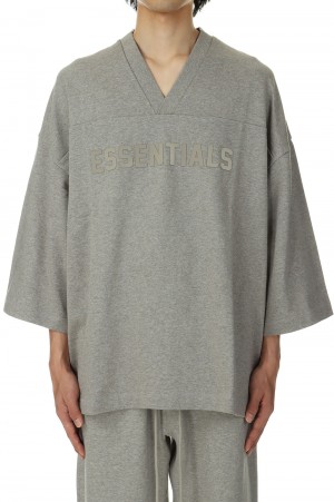 Essential V-Neck  /Dark Heather(125SP244103F)