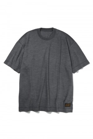 ALL Purpose Merino Crew Neck Short Sleeve / EB Gray（24SS-M017）