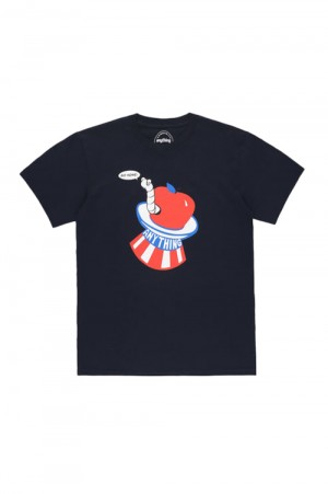 SNAKEAPPLE T-SHIRT / BLACK