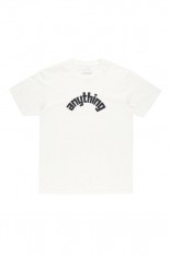 CURVED ANYTHING LOGO T-SHIRT / WHITE&amp;BLACK