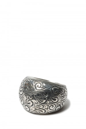 Engraved Corleone Ring -SILVER(RX-722-1)