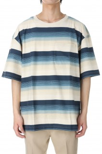 MULTI STRIPE BIG TEE(2441000911)-BLUE STRIPE-
