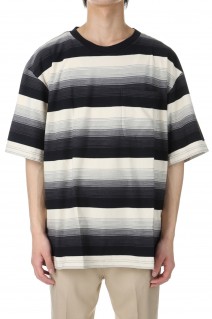 MULTI STRIPE BIG TEE(2441000911)-BLACK STRIPE-