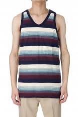 MULTI STRIPE TANK TOP(2441000912)-RED STRIPE-