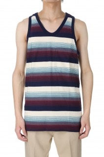 MULTI STRIPE TANK TOP(2441000912)-RED STRIPE-