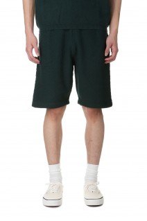 WAVE CABLE KNIT SHORTS(DIMESP2438FOR)-Forest-
