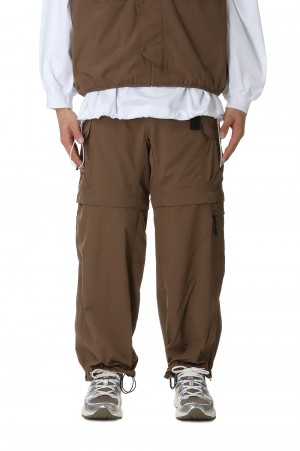 DETACHABLE NYLON PANTS / BROWN(24SS-L4-02)