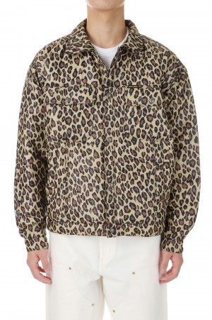 Nylon Oversized Trucker / Leopard