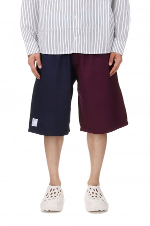 MEN MIX SWEAT SHORTS KNIT / NAVY(PACC14P010)