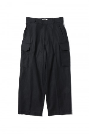 Drill Chambray French Combat Trousers(#BHS24S021Dc)