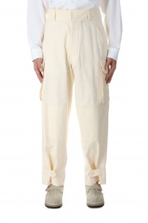 Cotton Serge 47 Pants(#bROOTS24S0)-#01Ivory-