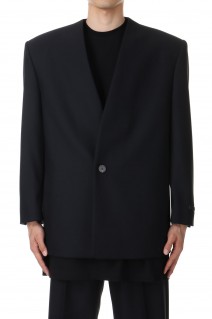 Lapelless Suit Jacket / Black（#FG860-333GRB）