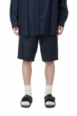 Linen Track Shorts - NAVY (GM241-40275B)