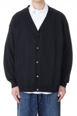 Suvin Cotton Oversized Cardigan - BLACK (GU241-80252B)