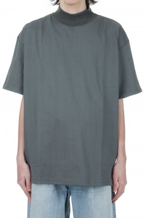 S/S Mock Neck Tee - GRAY (GU241-70108B)