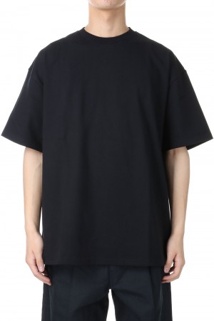 Heavy Weight S/S Oversized Tee - BLACK (GU241-70203B)