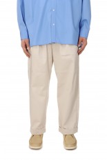 Cotton Chino Tuck Trousers - BEIGE (TP241-40019B)