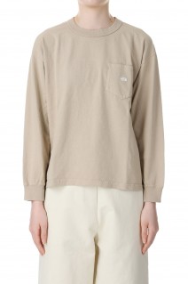 7oz Long Sleeve Pocket Tee -BEIGE / OFF WHITE(NT3365N)