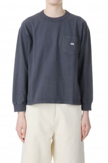 7oz Long Sleeve Pocket Tee -ASPHALT GRAY / OFF WHITE(NT3365N)