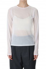 SHEER BACK OPEN PULLOVER / WHITE(24SCT-#326L)