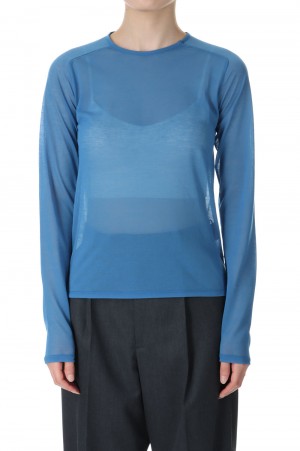 SHEER BACK OPEN PULLOVER / BLUE(24SCT-#326L)
