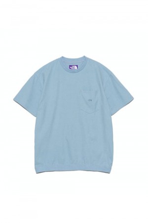 High Bulky Pocket Tee - SAX (NT3422N)