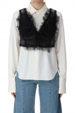 Tulle Tank top-BLACK(CB-24047)